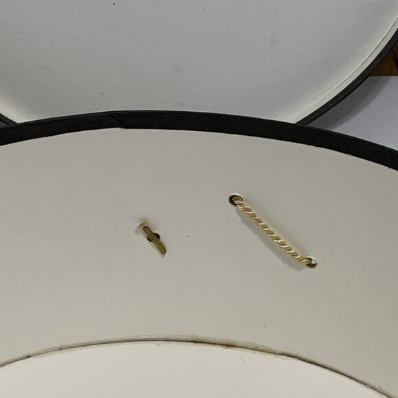 Vintage Fleur de Paris New Orleans Cardboard Hat Box Storage Container Black - Picture 14 of 14